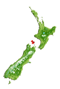 Location of Te Kopi Biodiversity Project